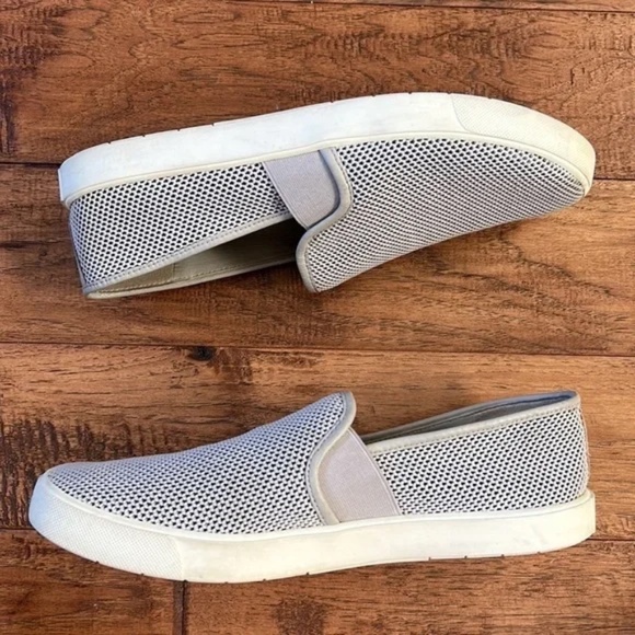 Vince Preston B Perforated Slip-On Sneakers Gray Women's Size 8.5 - Picture 9 of 12